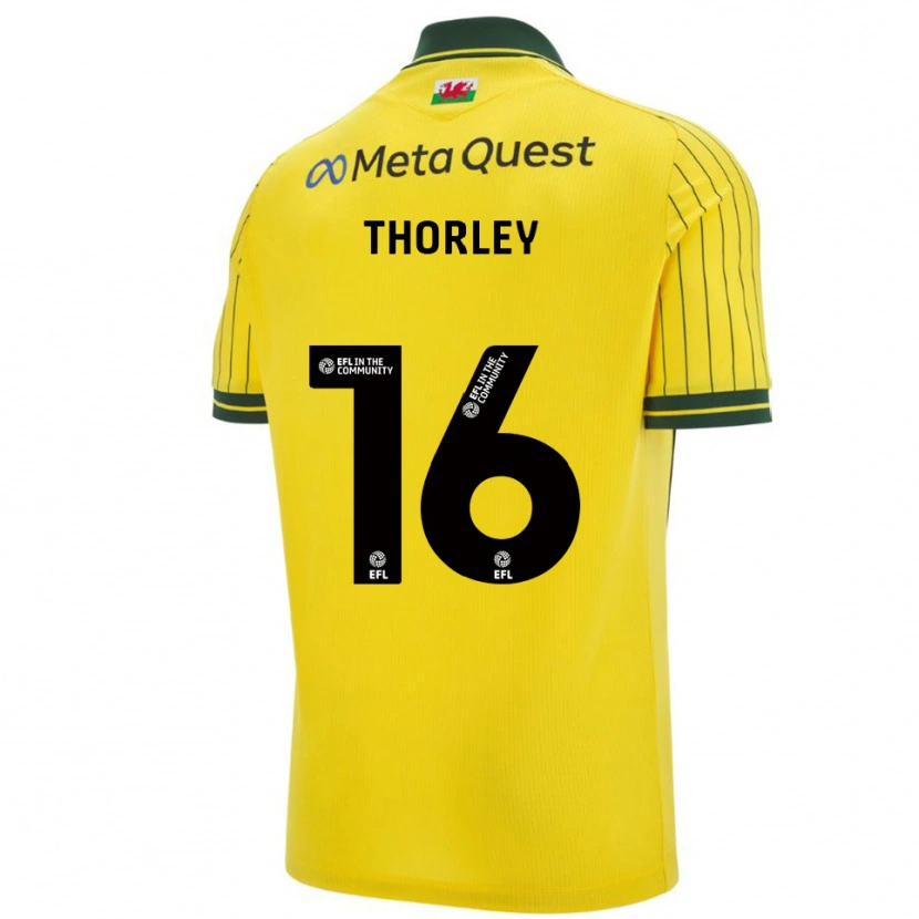 Danxen Damen Connor Thorley #16 Gelb Grün Auswärtstrikot Trikot 2025/26 T-Shirt Schweiz