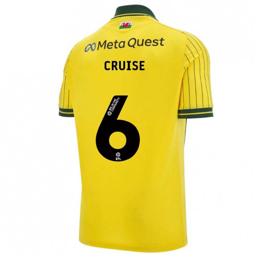 Danxen Damen George Cruise #6 Gelb Grün Auswärtstrikot Trikot 2025/26 T-Shirt Schweiz