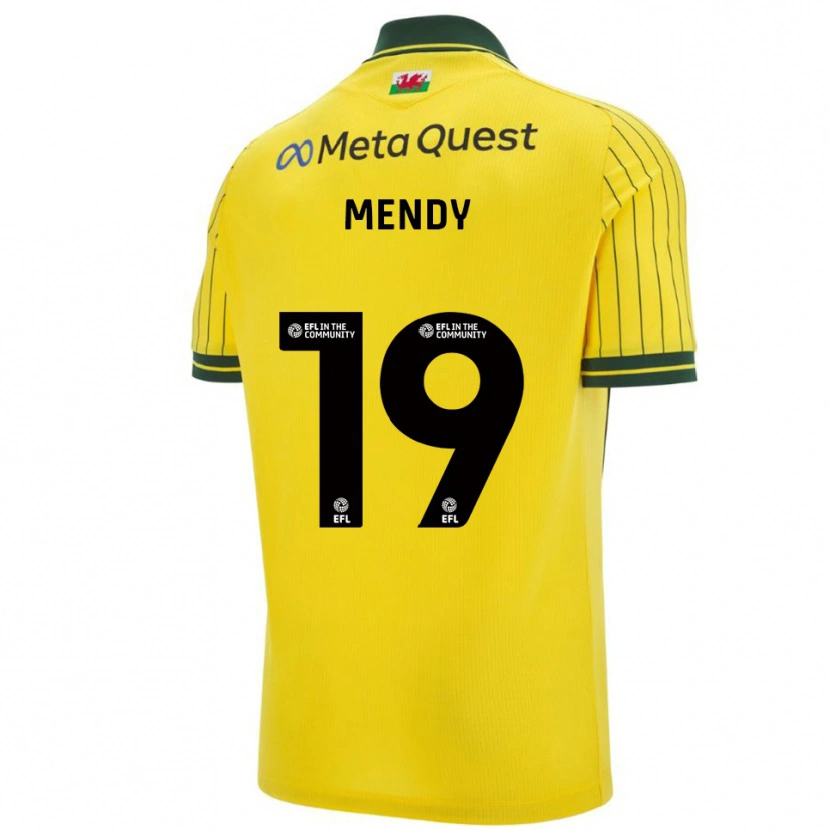 Danxen Damen Jacob Mendy #19 Gelb Grün Auswärtstrikot Trikot 2025/26 T-Shirt Schweiz