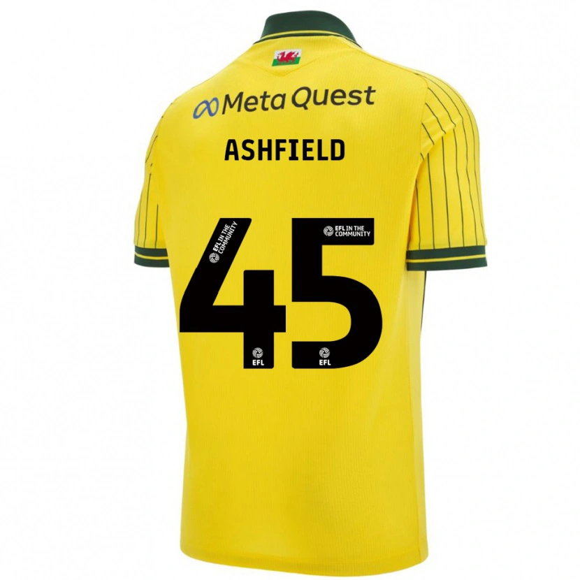 Danxen Damen Harry Ashfield #45 Gelb Grün Auswärtstrikot Trikot 2025/26 T-Shirt Schweiz