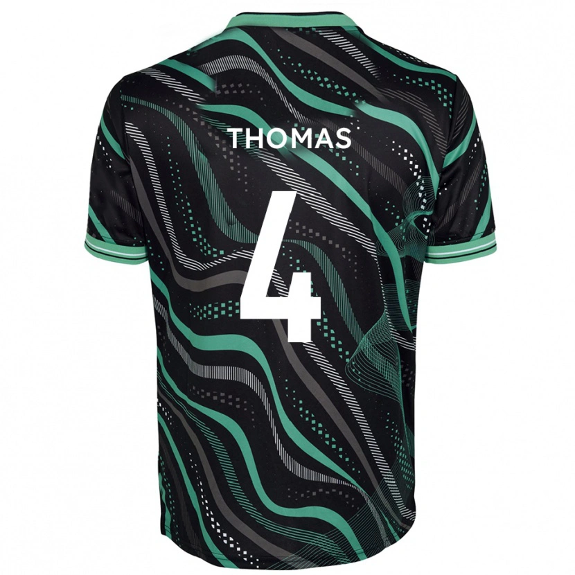 Danxen Damen Terell Thomas #4 Schwarz Grün Auswärtstrikot Trikot 2025/26 T-Shirt Schweiz