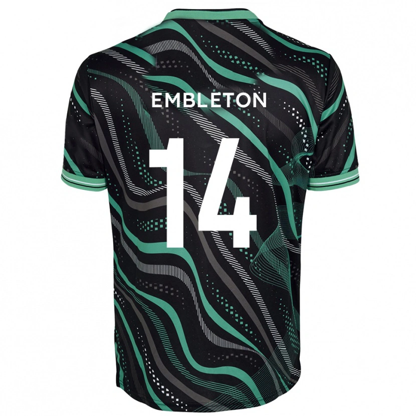 Danxen Damen Elliot Embleton #14 Schwarz Grün Auswärtstrikot Trikot 2025/26 T-Shirt Schweiz