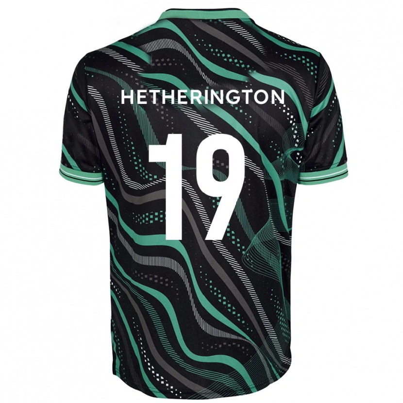 Danxen Damen Sam Hetherington #19 Schwarz Grün Auswärtstrikot Trikot 2025/26 T-Shirt Schweiz