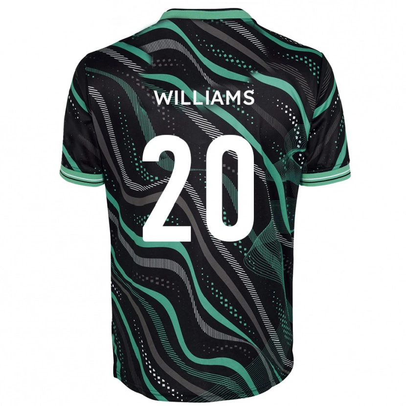 Danxen Damen Ben Williams #20 Schwarz Grün Auswärtstrikot Trikot 2025/26 T-Shirt Schweiz