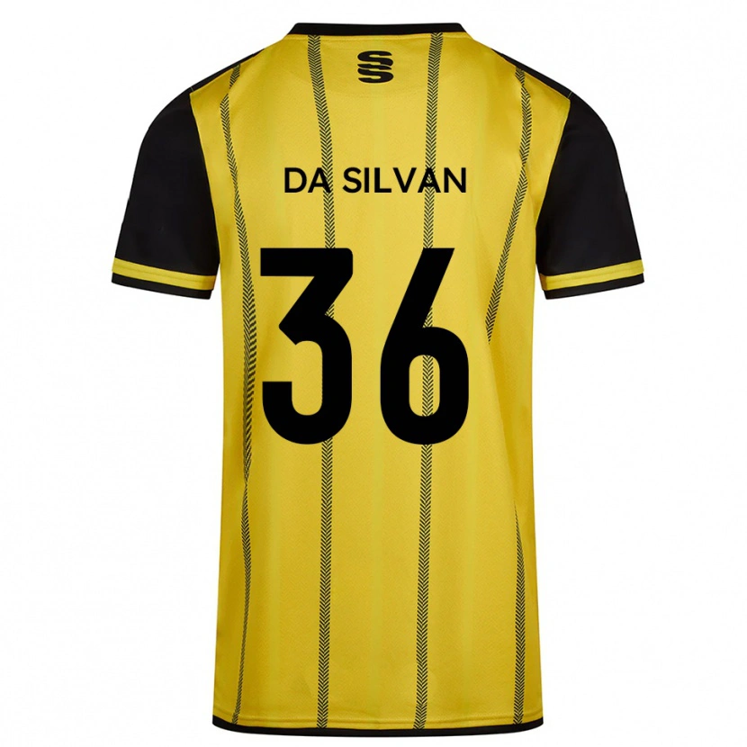 Danxen Damen Elisaro Da Silvan #36 Gelb Schwarz Auswärtstrikot Trikot 2025/26 T-Shirt Schweiz