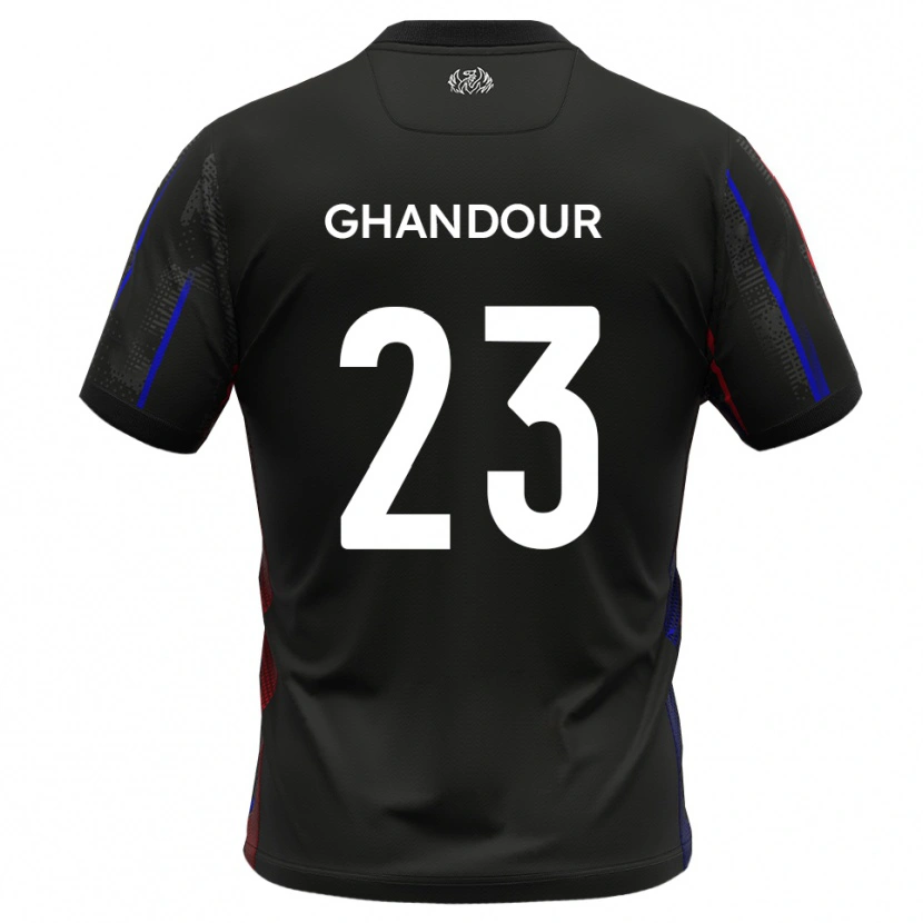 Danxen Damen Hady Ghandour #23 Schwarz Rot Auswärtstrikot Trikot 2025/26 T-Shirt Schweiz