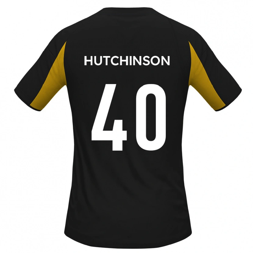 Danxen Damen Luke Hutchinson #40 Schwarz Gelb Auswärtstrikot Trikot 2025/26 T-Shirt Schweiz