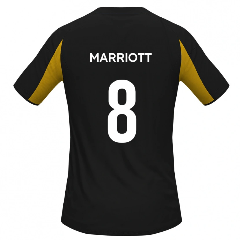 Danxen Damen Isaac Marriott #8 Schwarz Gelb Auswärtstrikot Trikot 2025/26 T-Shirt Schweiz