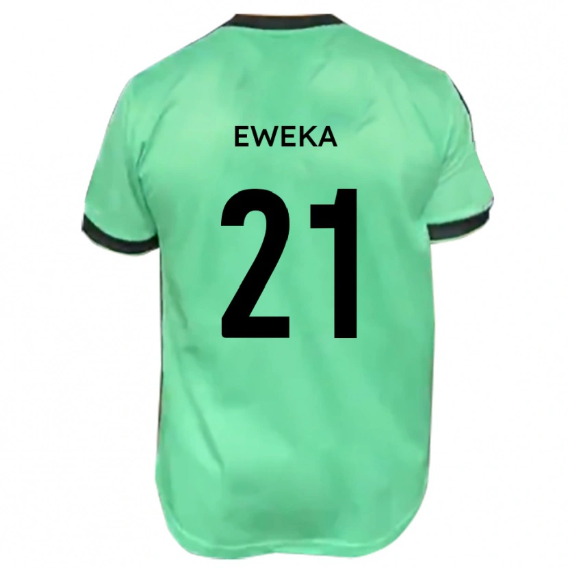 Danxen Damen Temi Eweka #21 Türkis Schwarz Auswärtstrikot Trikot 2025/26 T-Shirt Schweiz
