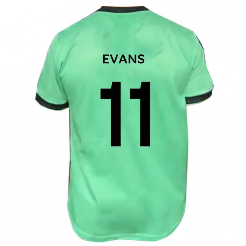 Danxen Damen Kieron Evans #11 Türkis Schwarz Auswärtstrikot Trikot 2025/26 T-Shirt Schweiz