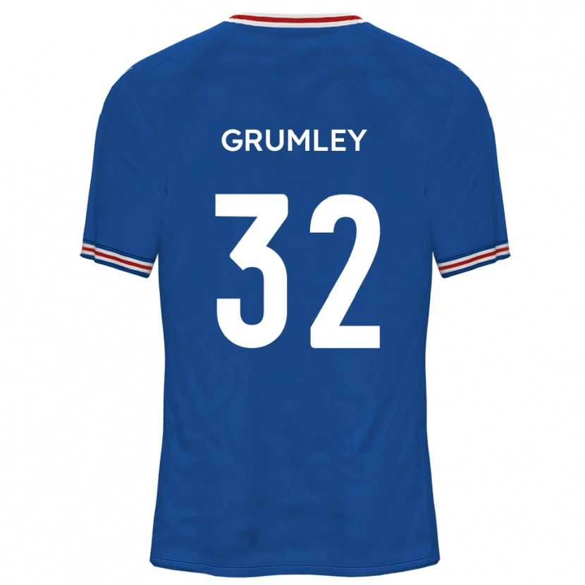 Danxen Damen George Grumley #32 Dodger Blau Auswärtstrikot Trikot 2025/26 T-Shirt Schweiz