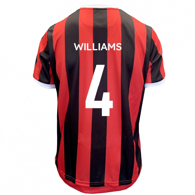 Danxen Damen Morgan Williams #4 Rot Schwarz Auswärtstrikot Trikot 2025/26 T-Shirt Schweiz