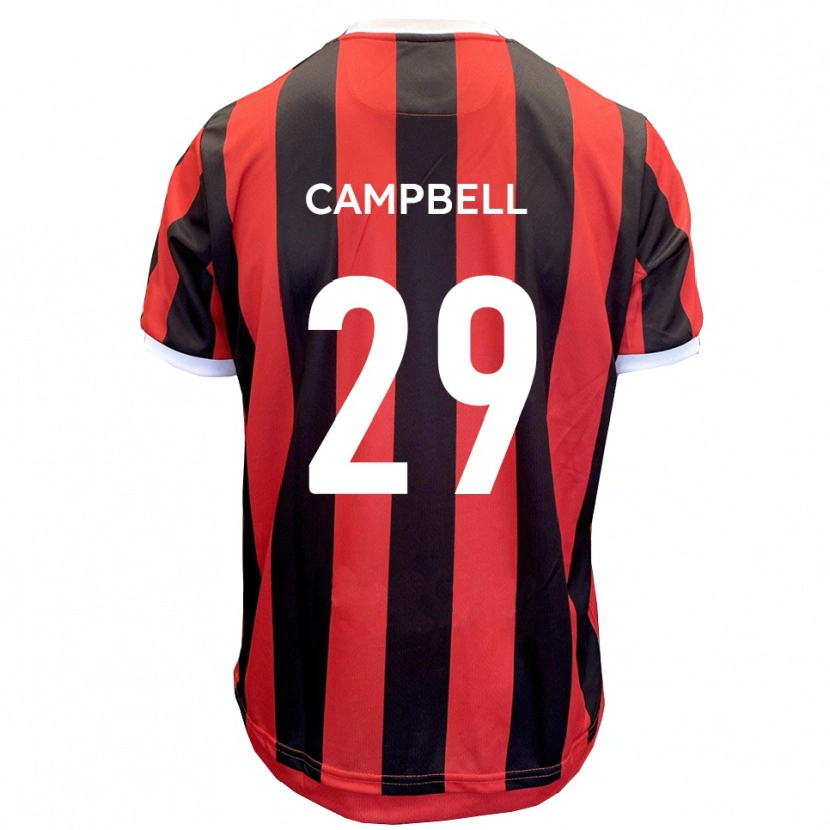 Danxen Damen Tahvon Campbell #29 Rot Schwarz Auswärtstrikot Trikot 2025/26 T-Shirt Schweiz