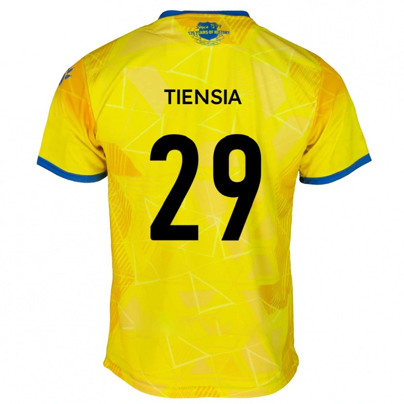 Danxen Damen Junior Tiensia #29 Gelb Blau Auswärtstrikot Trikot 2025/26 T-Shirt Schweiz
