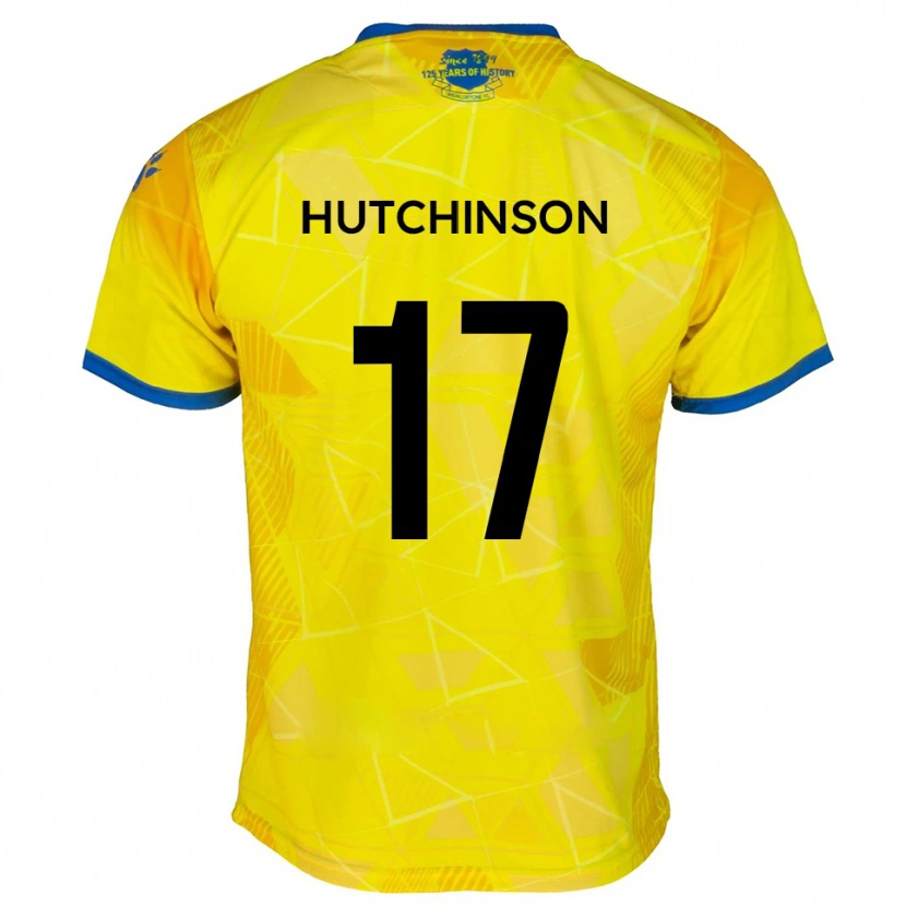 Danxen Damen Dom Hutchinson #17 Gelb Blau Auswärtstrikot Trikot 2025/26 T-Shirt Schweiz
