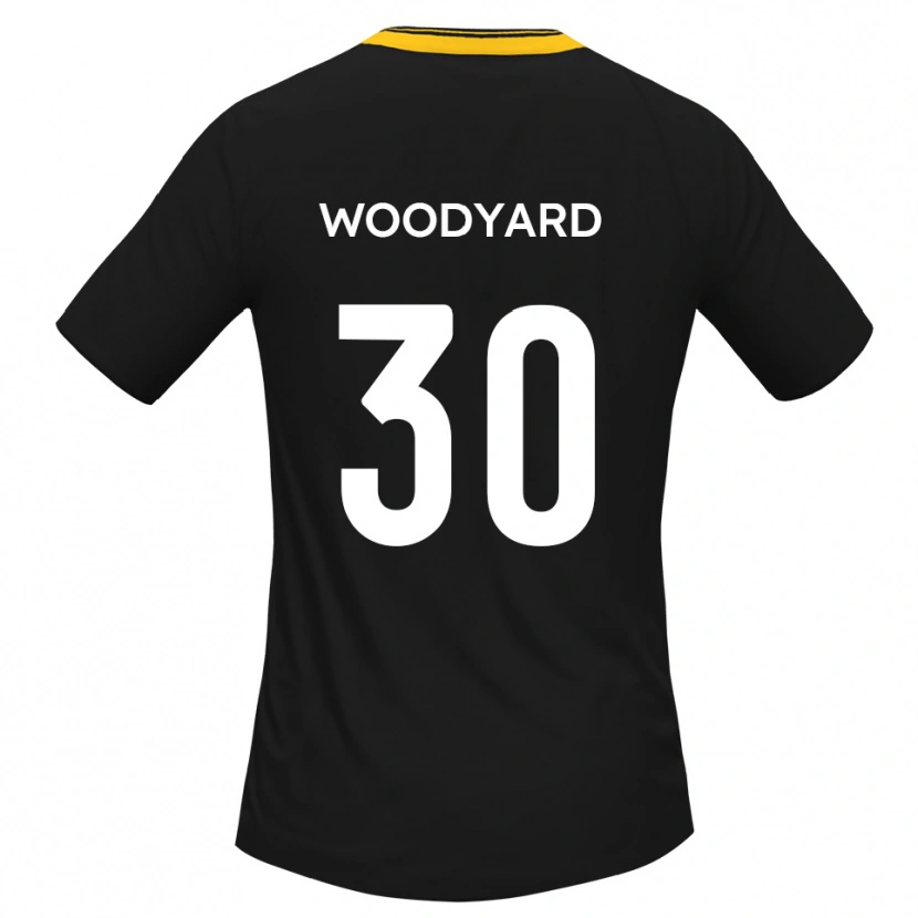 Danxen Damen Alex Woodyard #30 Schwarz Gelb Auswärtstrikot Trikot 2025/26 T-Shirt Schweiz