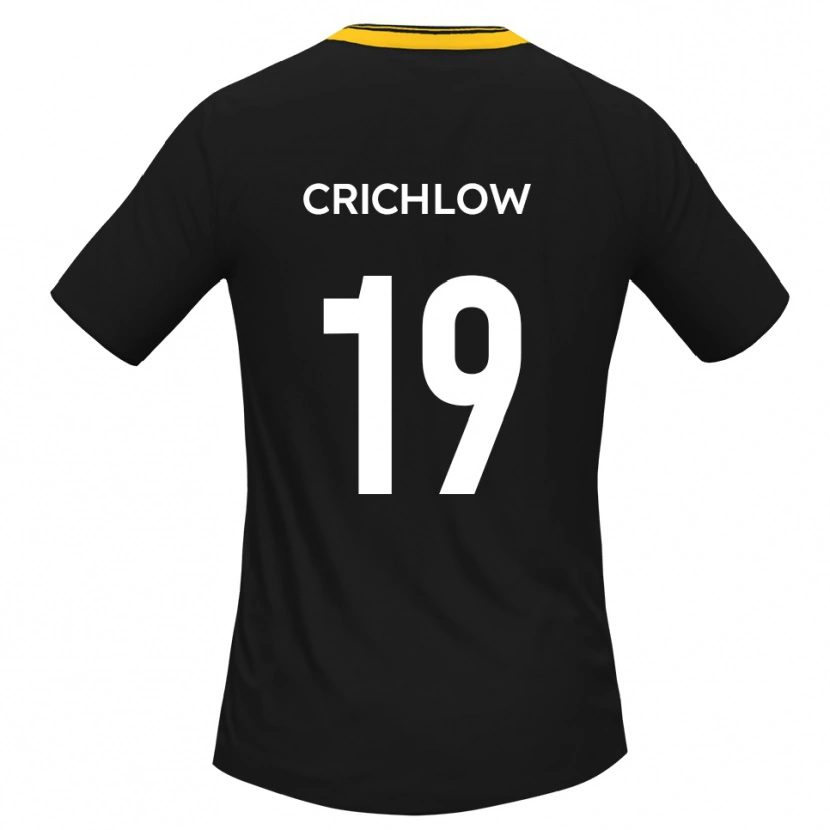 Danxen Damen Kane Crichlow #19 Schwarz Gelb Auswärtstrikot Trikot 2025/26 T-Shirt Schweiz