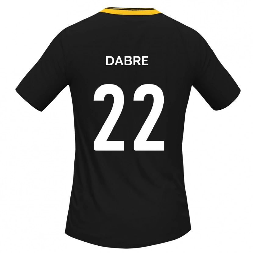 Danxen Damen Mo Dabre #22 Schwarz Gelb Auswärtstrikot Trikot 2025/26 T-Shirt Schweiz