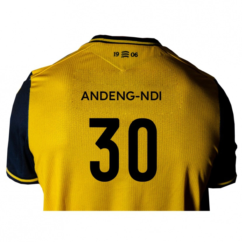 Danxen Damen Collin Andeng-Ndi #30 Gelb Schwarz Auswärtstrikot Trikot 2025/26 T-Shirt Schweiz