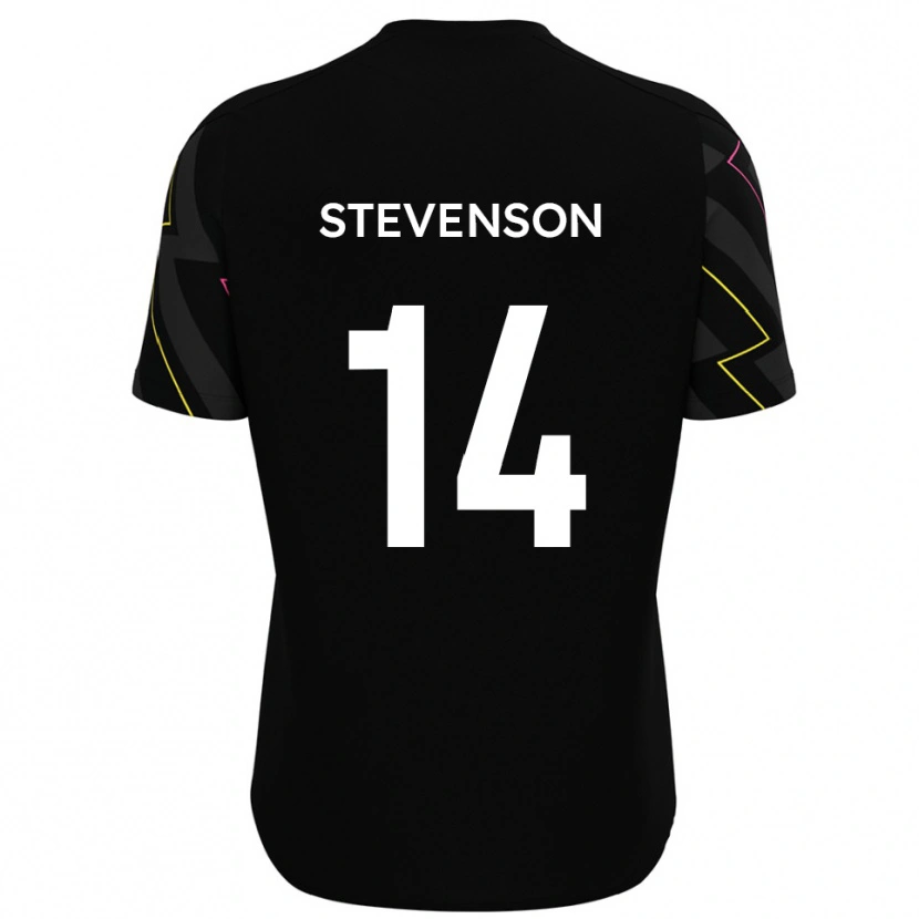 Danxen Damen Bradley Stevenson #14 Schwarz Grau Auswärtstrikot Trikot 2025/26 T-Shirt Schweiz