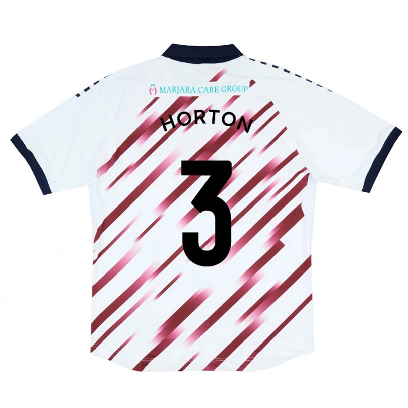 Danxen Damen Branden Horton #3 Weiß Rot Auswärtstrikot Trikot 2025/26 T-Shirt Schweiz