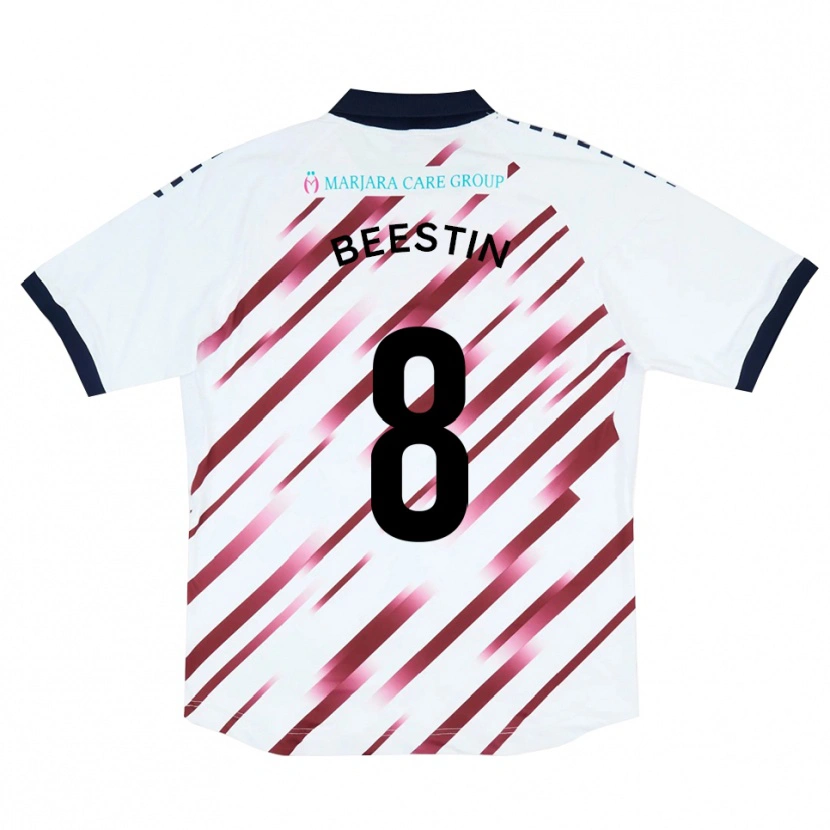 Danxen Damen Alfie Beestin #8 Weiß Rot Auswärtstrikot Trikot 2025/26 T-Shirt Schweiz
