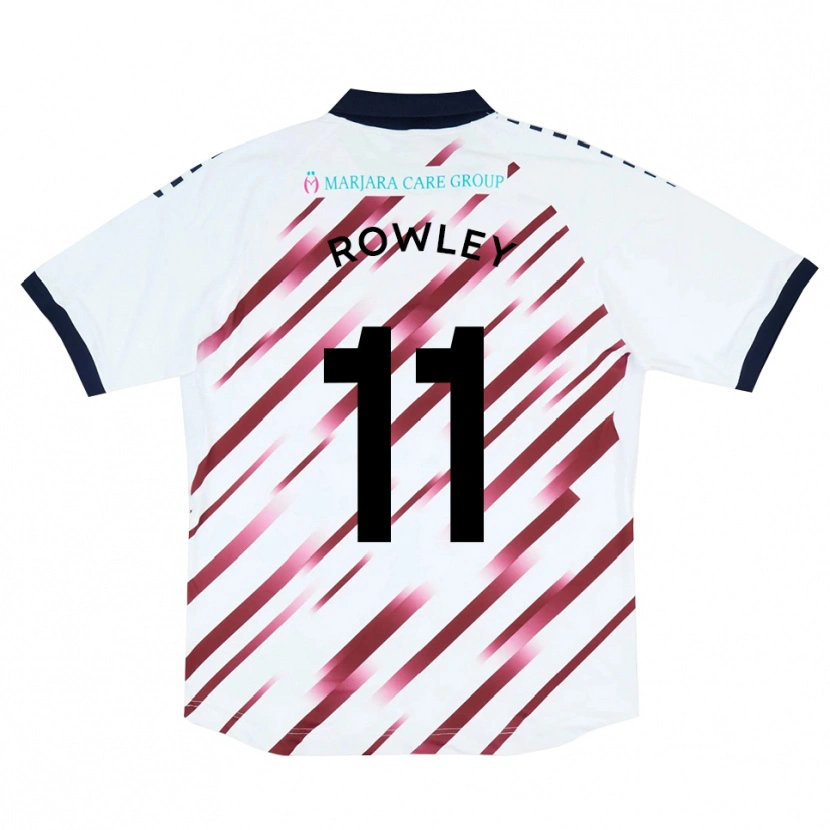 Danxen Damen Joe Rowley #11 Weiß Rot Auswärtstrikot Trikot 2025/26 T-Shirt Schweiz