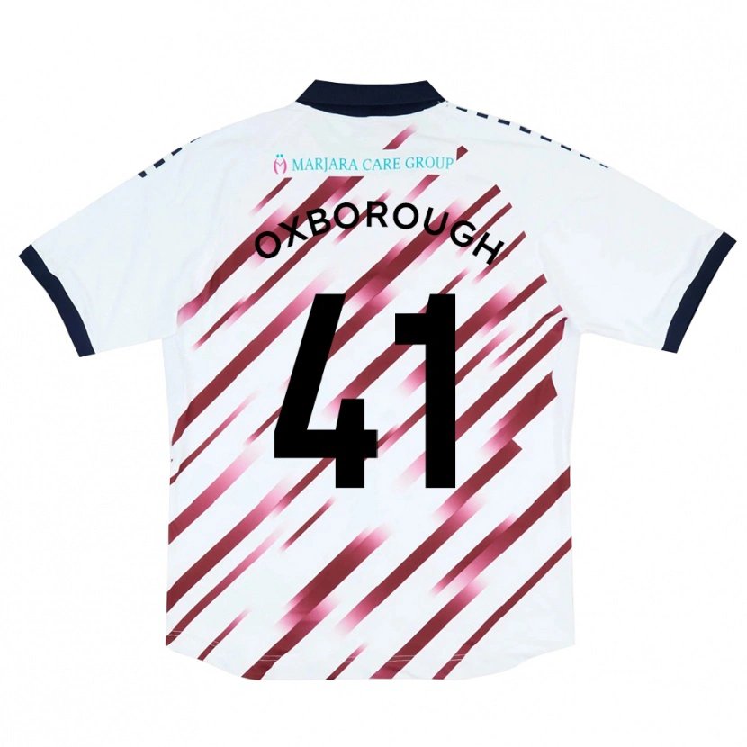 Danxen Damen Ewan Oxborough #41 Weiß Rot Auswärtstrikot Trikot 2025/26 T-Shirt Schweiz