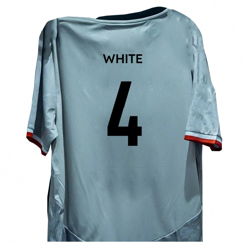 Danxen Damen Tom White #4 Weiß Schwarz Auswärtstrikot Trikot 2025/26 T-Shirt Schweiz