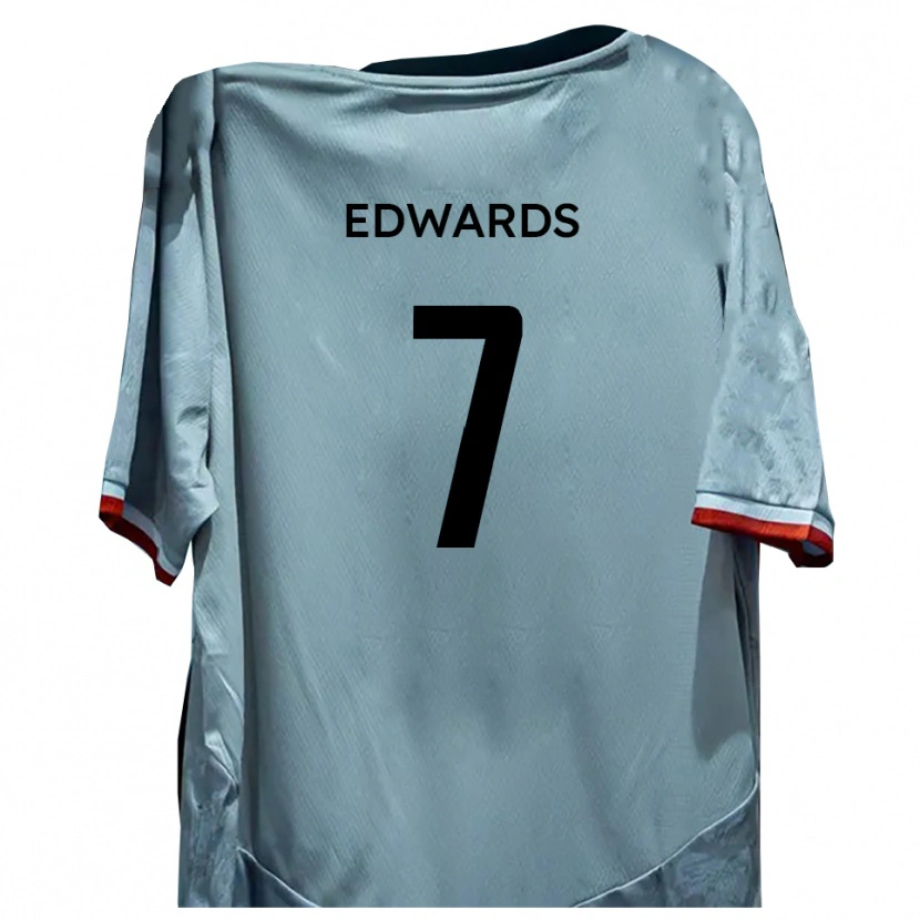 Danxen Damen Gwion Edwards #7 Weiß Schwarz Auswärtstrikot Trikot 2025/26 T-Shirt Schweiz