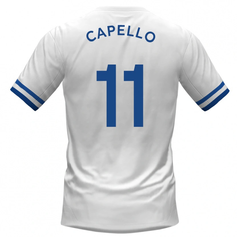 Danxen Damen Angelo Capello #11 Weiß Blau Auswärtstrikot Trikot 2025/26 T-Shirt Schweiz