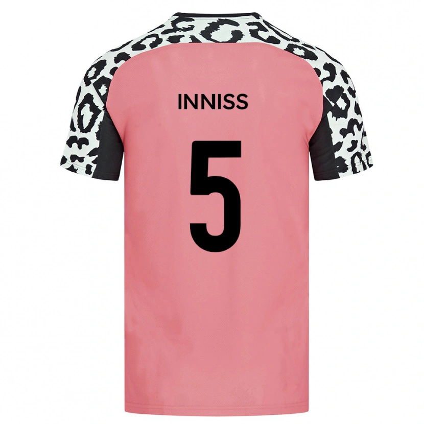 Danxen Damen Ryan Inniss #5 Pink Schwarz Auswärtstrikot Trikot 2025/26 T-Shirt Schweiz