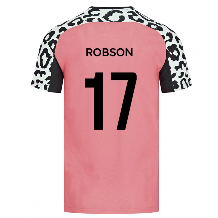 Danxen Damen Jamie Robson #17 Pink Schwarz Auswärtstrikot Trikot 2025/26 T-Shirt Schweiz