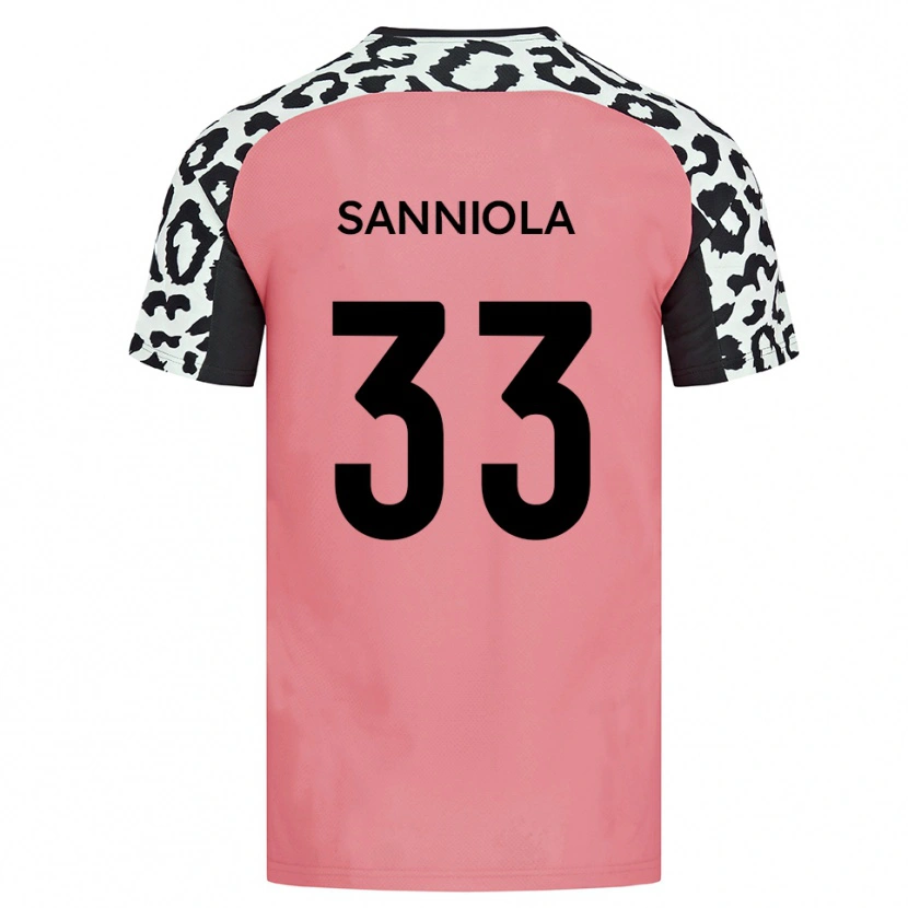 Danxen Damen Keon Sanniola #33 Pink Schwarz Auswärtstrikot Trikot 2025/26 T-Shirt Schweiz