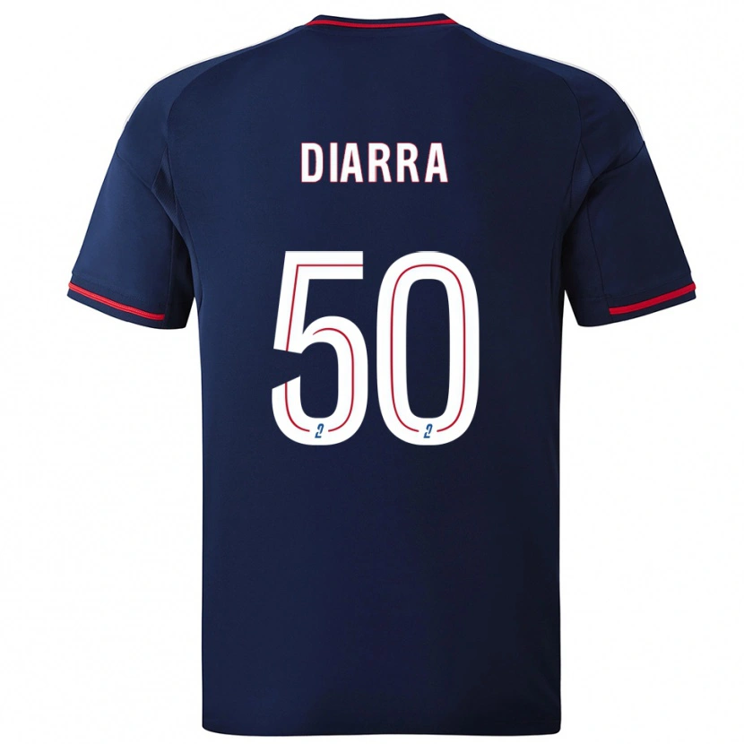 Danxen Damen Lassine Diarra #50 Marine Rot Auswärtstrikot Trikot 2025/26 T-Shirt Schweiz