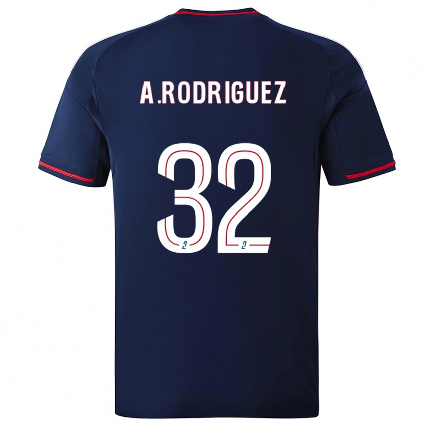 Danxen Damen Alejandro Gomes Rodríguez #32 Marine Rot Auswärtstrikot Trikot 2025/26 T-Shirt Schweiz