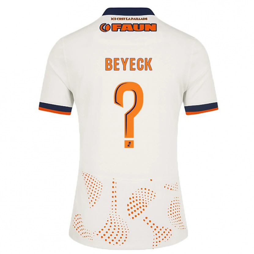 Danxen Damen Franck Beyeck #0 Weiß Orange Auswärtstrikot Trikot 2025/26 T-Shirt Schweiz