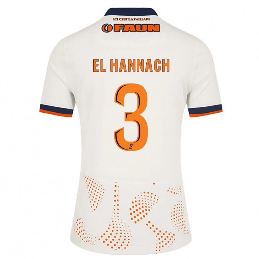 Danxen Damen Naoufel El Hannach #3 Weiß Orange Auswärtstrikot Trikot 2025/26 T-Shirt Schweiz