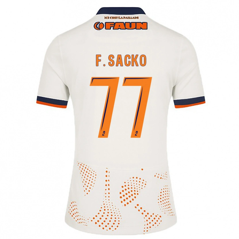 Danxen Damen Falaye Sacko #77 Weiß Orange Auswärtstrikot Trikot 2025/26 T-Shirt Schweiz