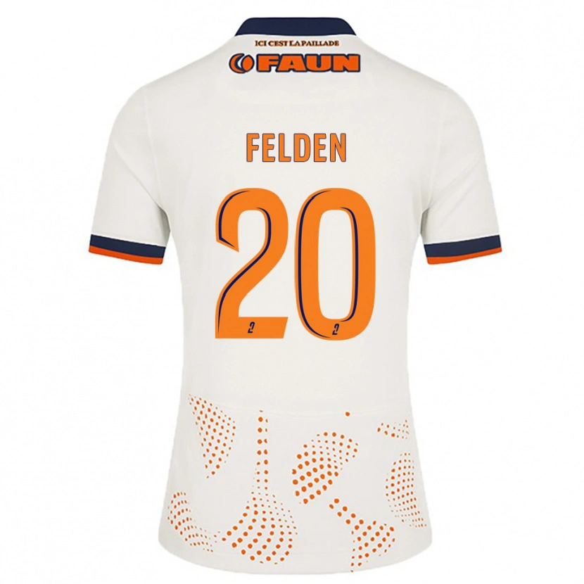 Danxen Damen Agathe Felden #20 Weiß Orange Auswärtstrikot Trikot 2025/26 T-Shirt Schweiz