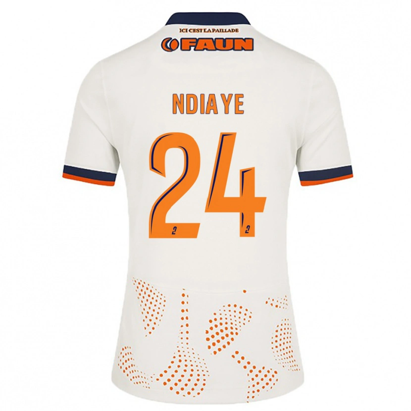 Danxen Damen Junior Ndiaye #24 Weiß Orange Auswärtstrikot Trikot 2025/26 T-Shirt Schweiz