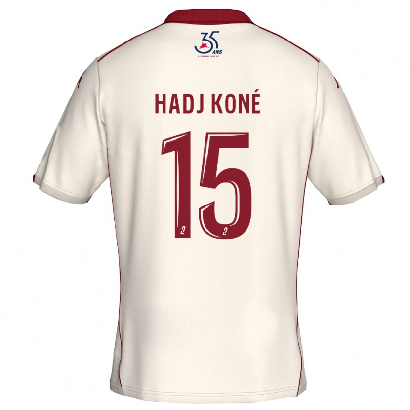 Danxen Damen El Hadj Koné #15 Weiß Burgunder Auswärtstrikot Trikot 2025/26 T-Shirt Schweiz