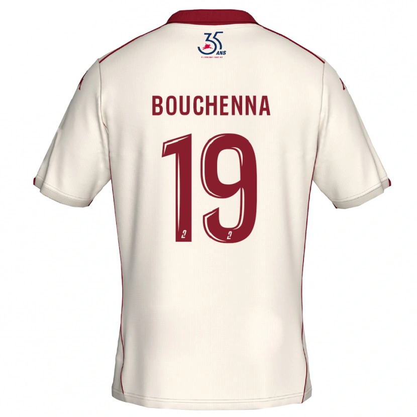 Danxen Damen Mohamed-Amine Bouchenna #19 Weiß Burgunder Auswärtstrikot Trikot 2025/26 T-Shirt Schweiz