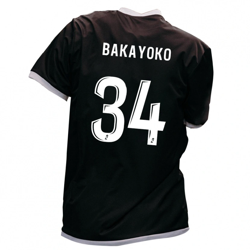 Danxen Damen Siaka Bakayoko #34 Schwarz Gold Auswärtstrikot Trikot 2025/26 T-Shirt Schweiz