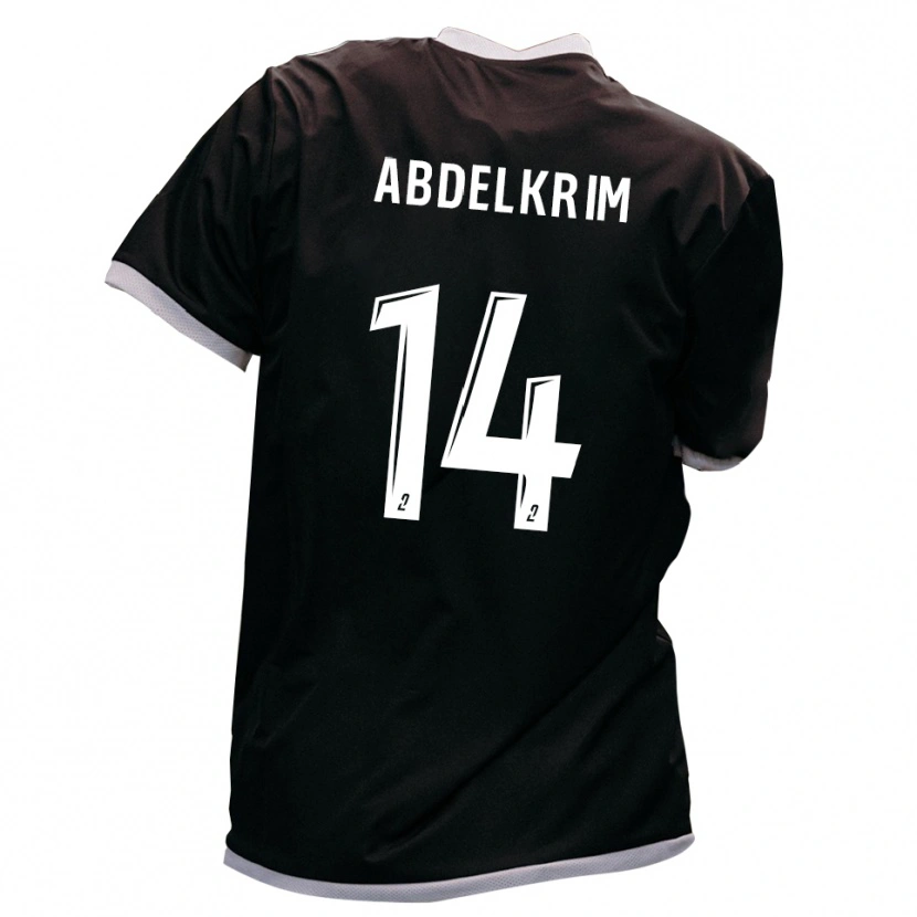 Danxen Damen Iliès Abdelkrim #14 Schwarz Gold Auswärtstrikot Trikot 2025/26 T-Shirt Schweiz