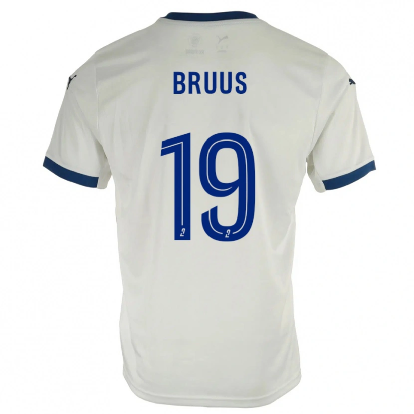 Danxen Damen Andreas Bruus #19 Weiß Blau Auswärtstrikot Trikot 2025/26 T-Shirt Schweiz