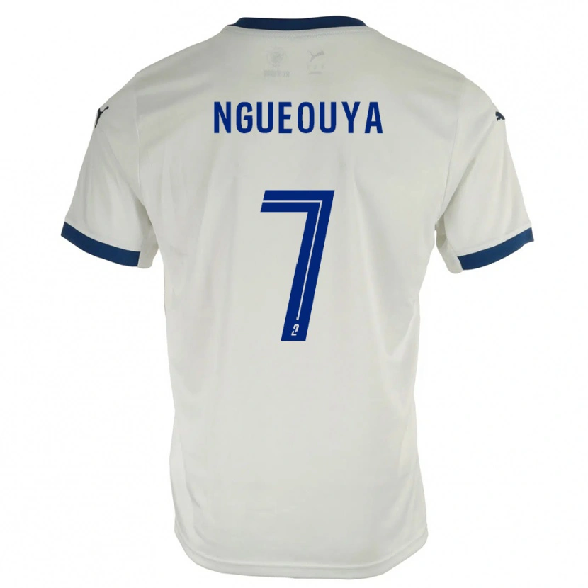 Danxen Damen Anthony Ngueouya #7 Weiß Blau Auswärtstrikot Trikot 2025/26 T-Shirt Schweiz