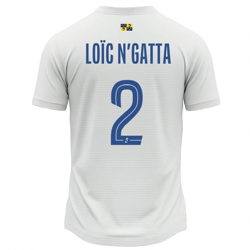 Danxen Damen Ange Loïc N'gatta #2 Weiß Blau Auswärtstrikot Trikot 2025/26 T-Shirt Schweiz