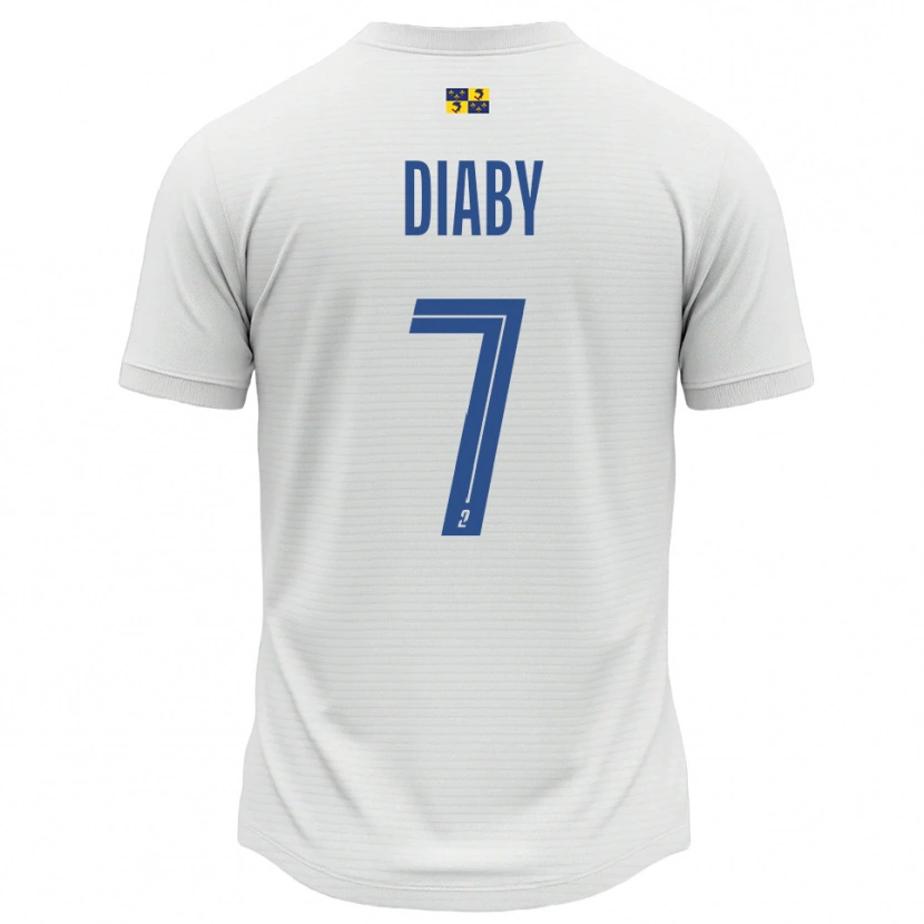 Danxen Damen Yadaly Diaby #7 Weiß Blau Auswärtstrikot Trikot 2025/26 T-Shirt Schweiz
