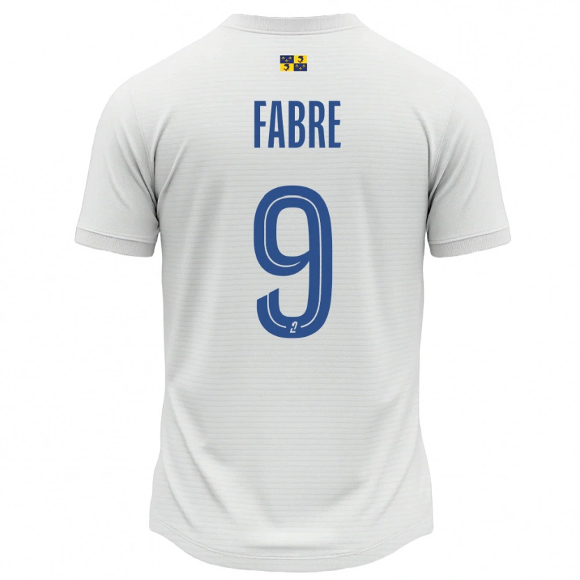 Danxen Damen Claudia Fabre #9 Weiß Blau Auswärtstrikot Trikot 2025/26 T-Shirt Schweiz